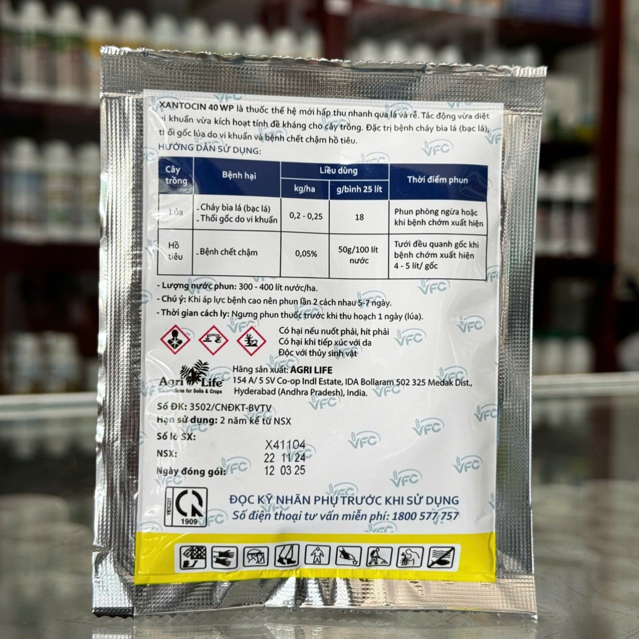 XANTOCIN 40WP của VFC gói 18g