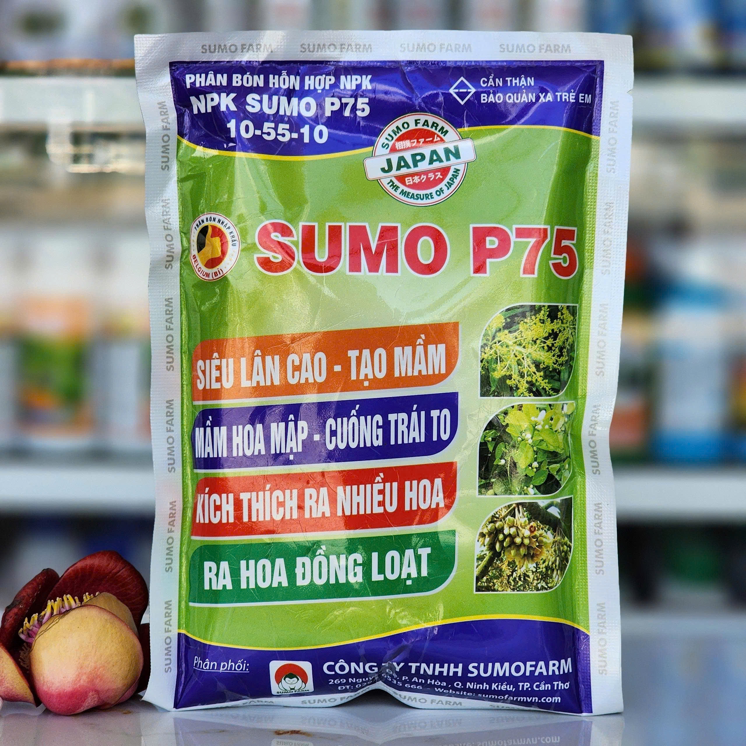 Sumo P75 10-55-10 của SUMO FARM gói 500gram