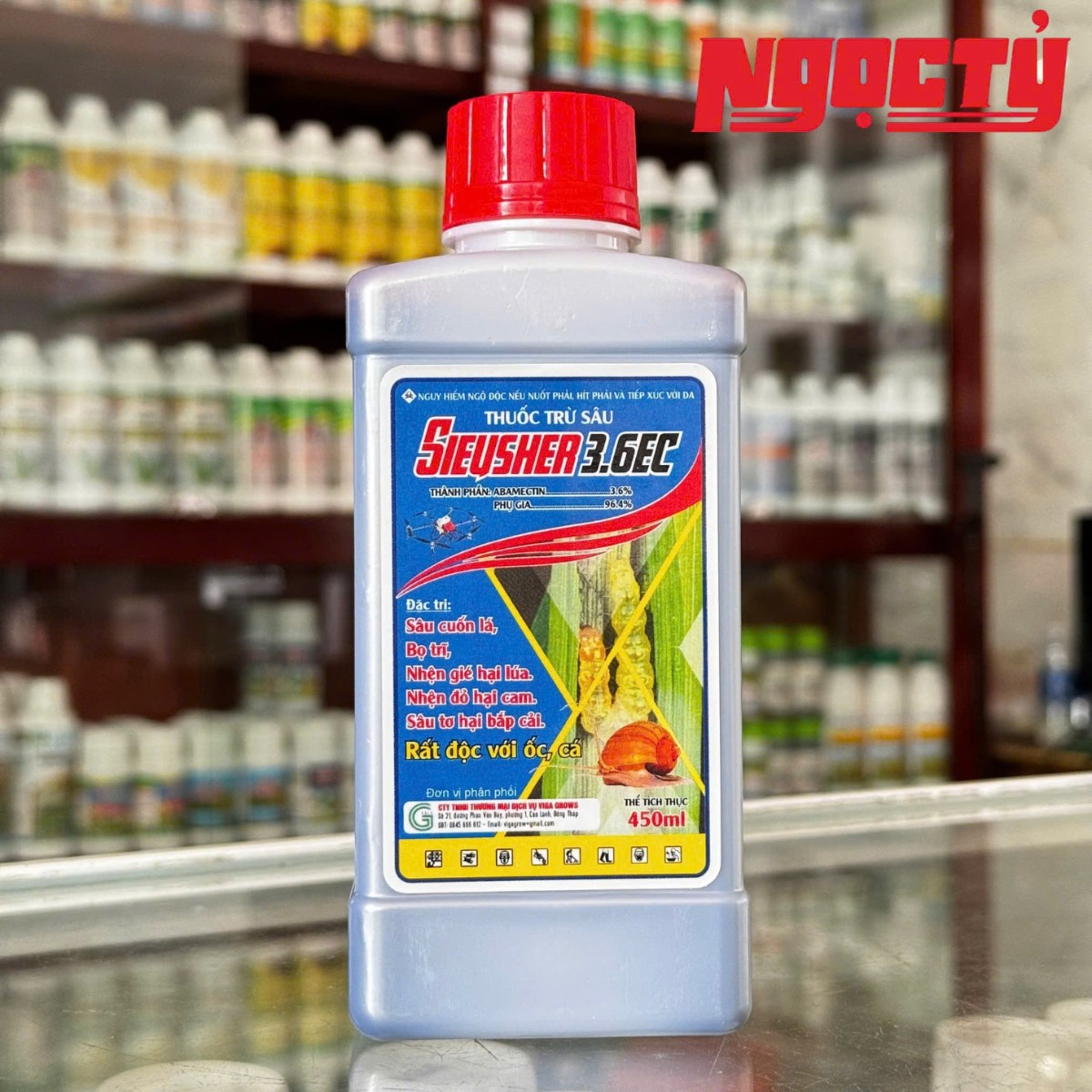 SIEUSHER 3.6EC dung tích 450ml