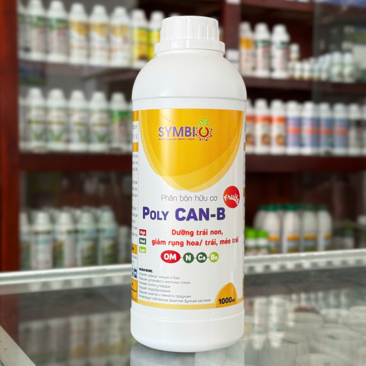 Poly. CAN-B Fruit-CANXI BO mẫu mới của SYMBIO dung tích 1 lít