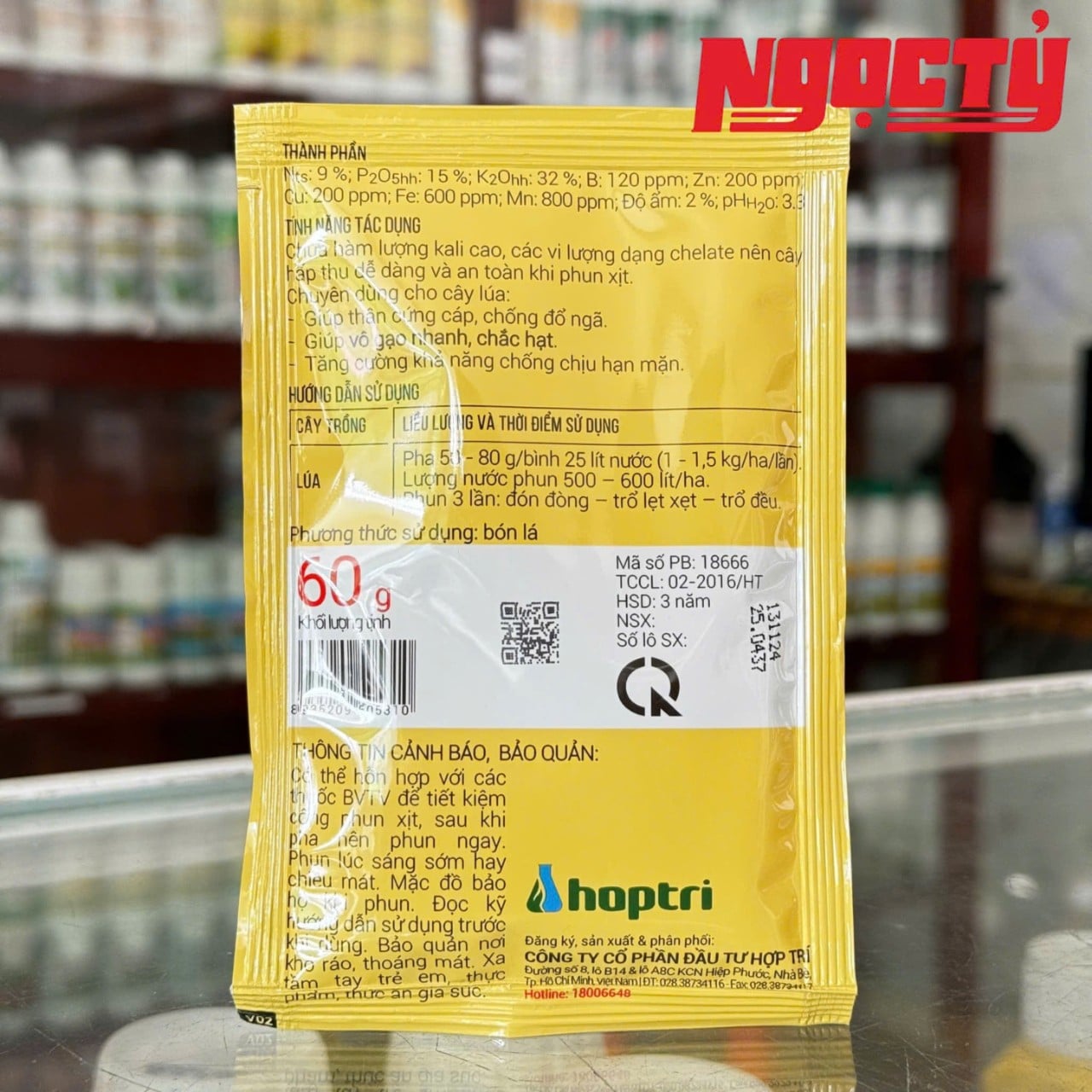 NPK 9-15-32+TE của Hợp Trí gói 60g