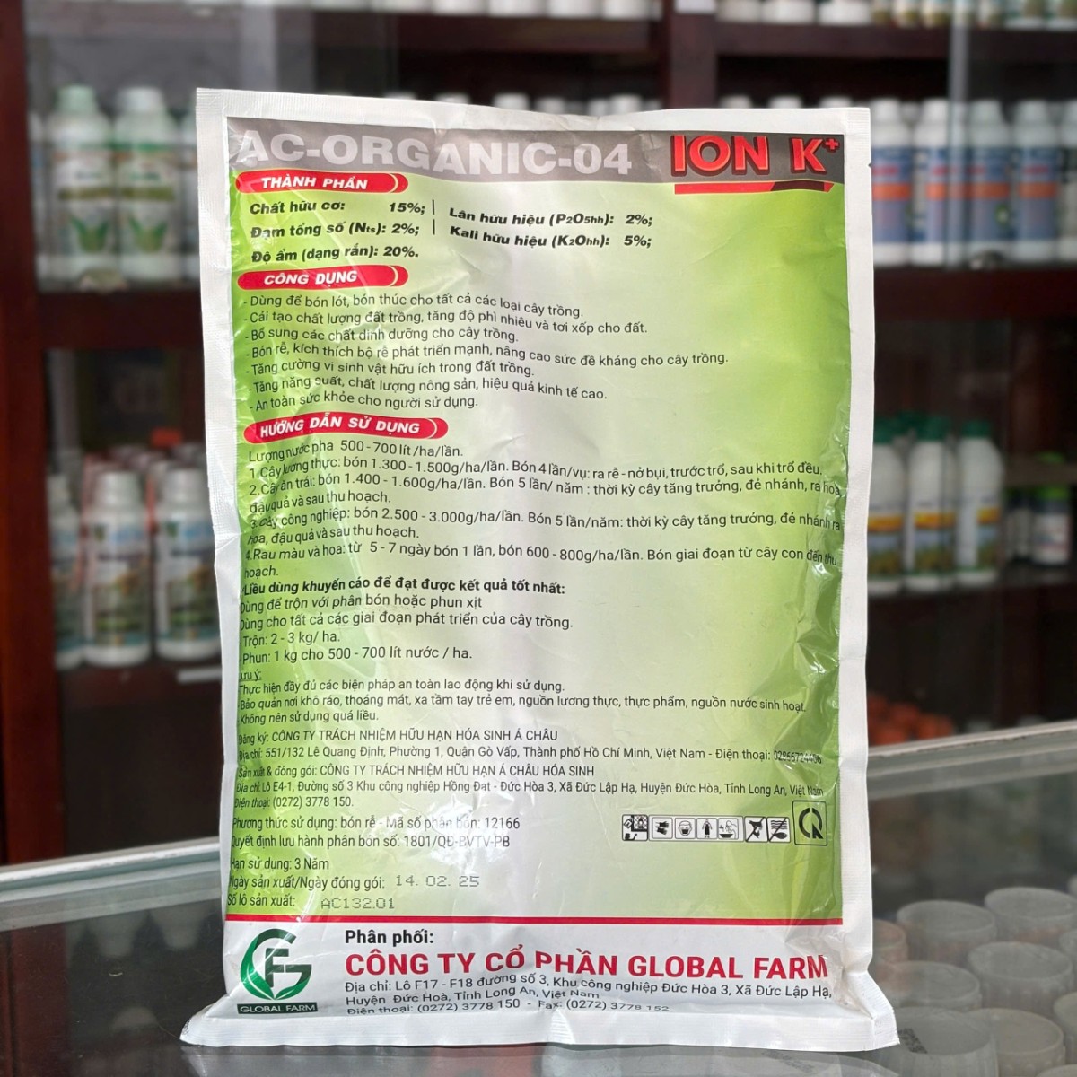 ION K⁺ của GLOBAL FARM gói 1kg