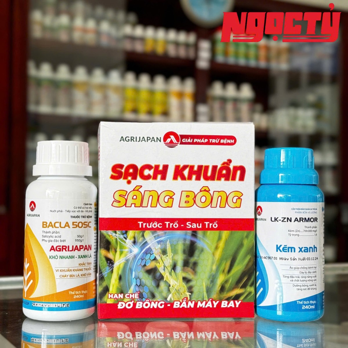Bộ Giải Pháp Sạch Khuẩn Sáng Bông của AGRIJAPAN