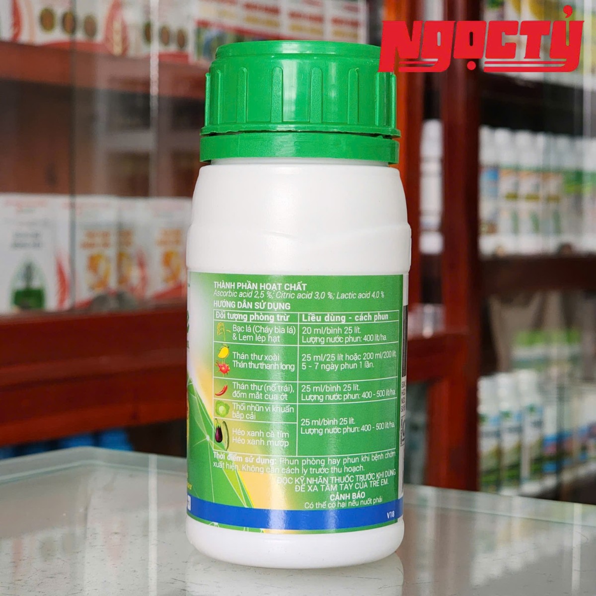 AgriLife 100SL thuốc trừ bệnh hữu cơ đặc trị vi khuẩn của Hợp Trí dung tích 200mlích