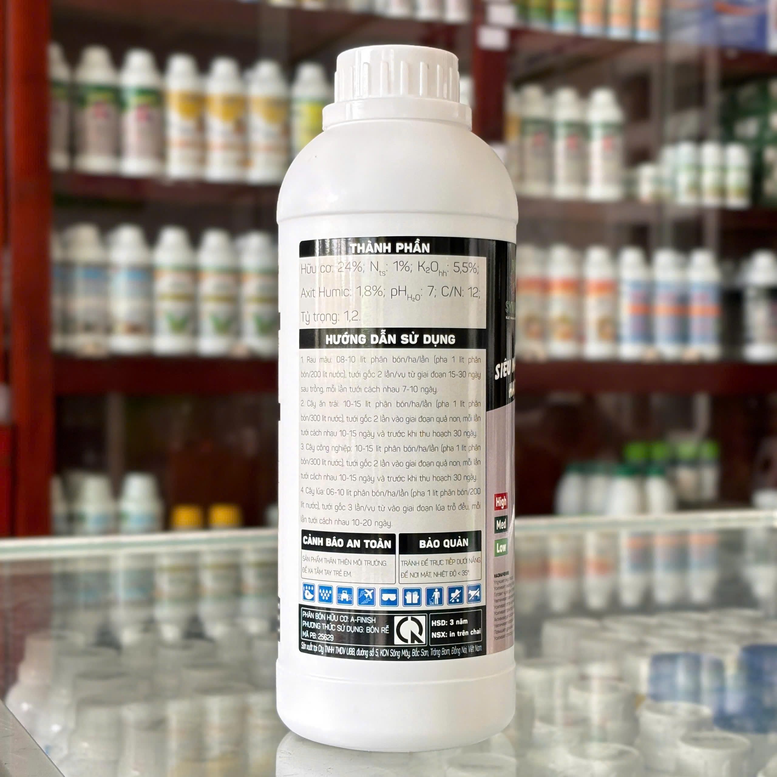 Amino FINISH giúp nặng trái, chắc hạt, chai 1 lít của SYMBIO