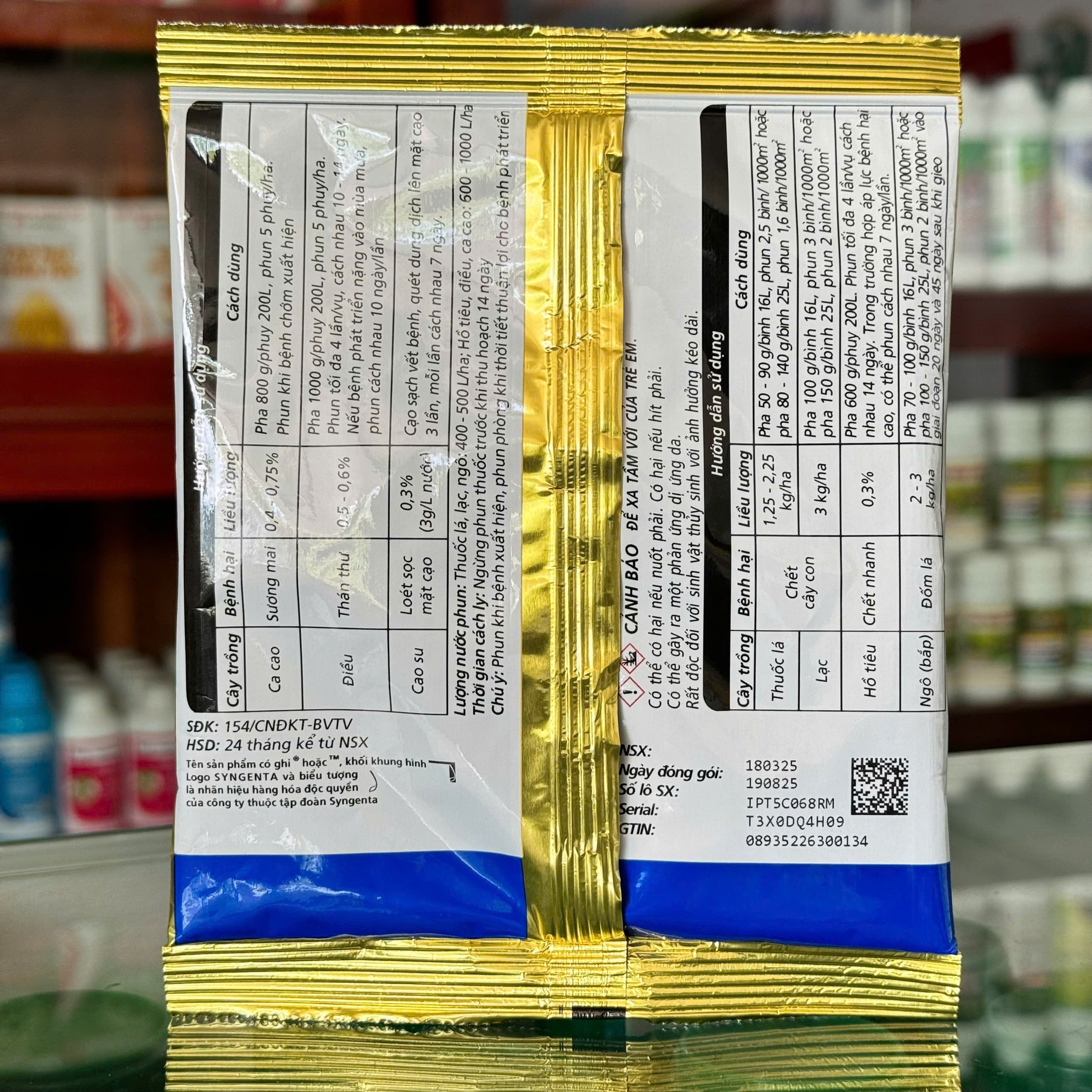 Ridomil Gold® 68WG của VFC khối lượng 100g