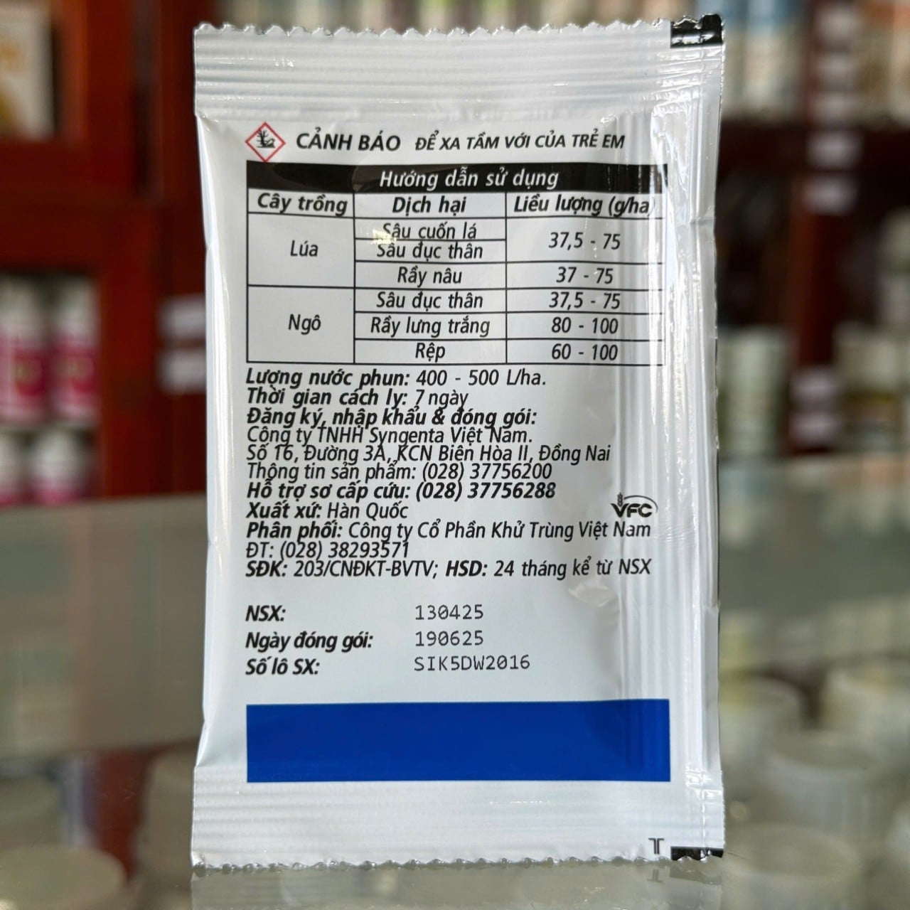 Virtako 40WG của Syngenta khối lượng tịnh 4,5g