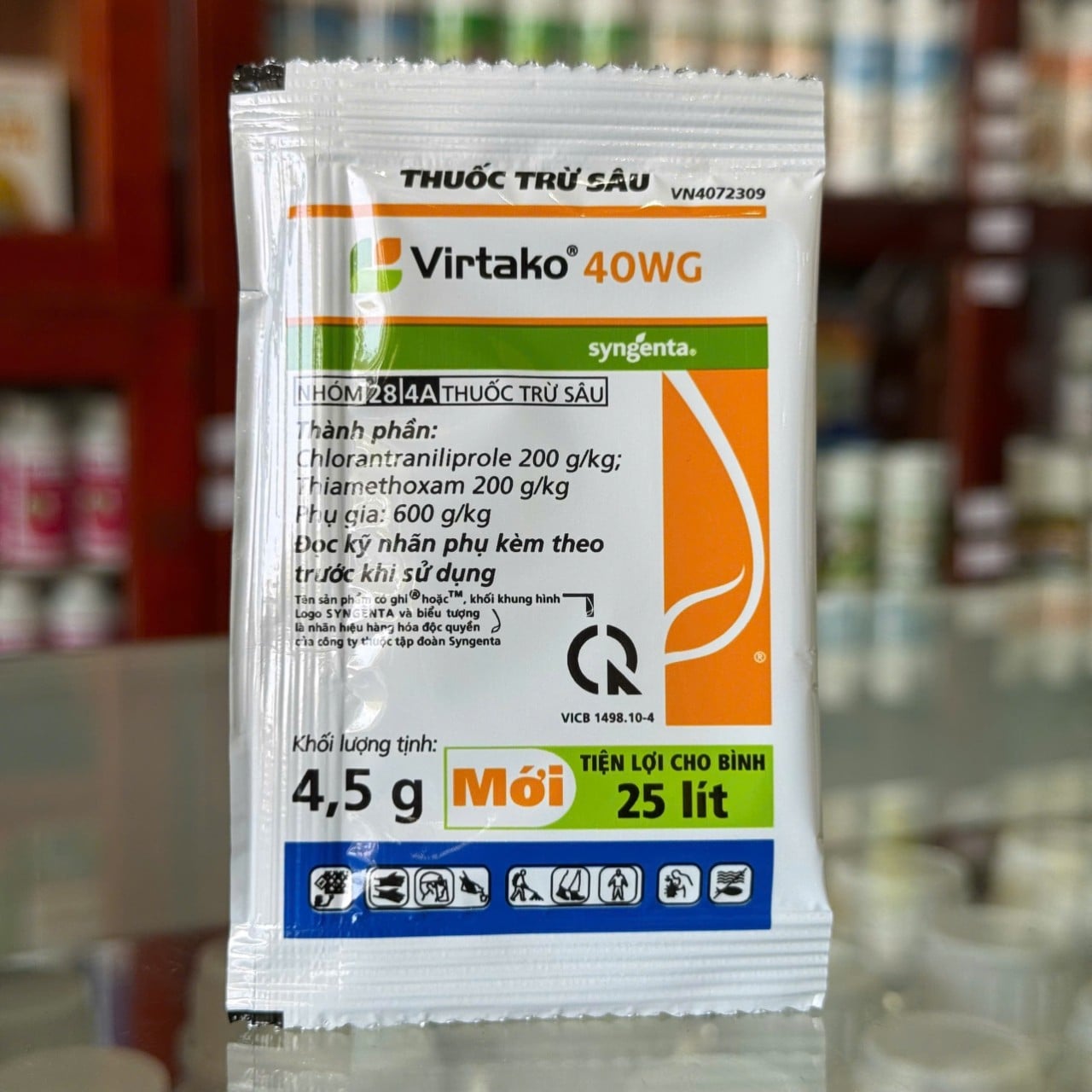 Virtako 40WG của Syngenta khối lượng tịnh 4,5g