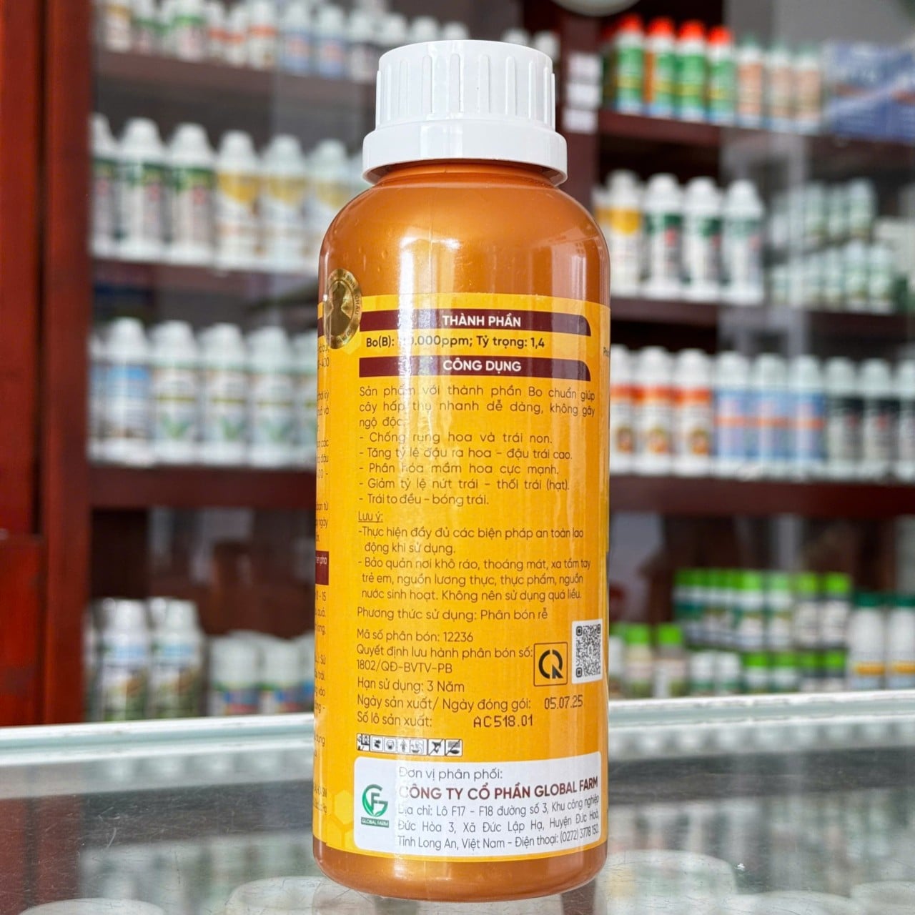 BO 500 của GLOBAL FARM dung tích