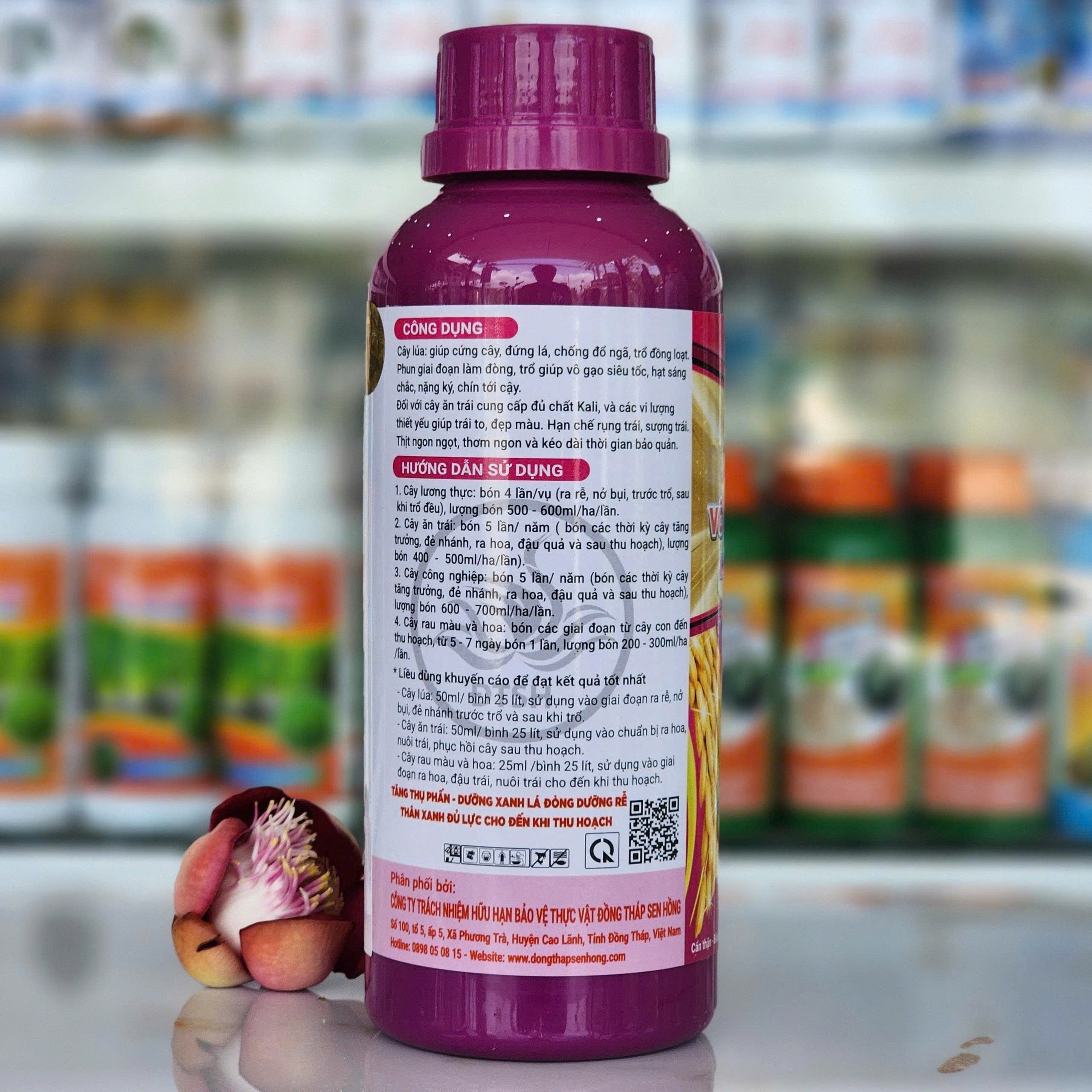 VÔ GẠO THẦN TỐC của Đồng Tháp Sen Hồng chai 500ml