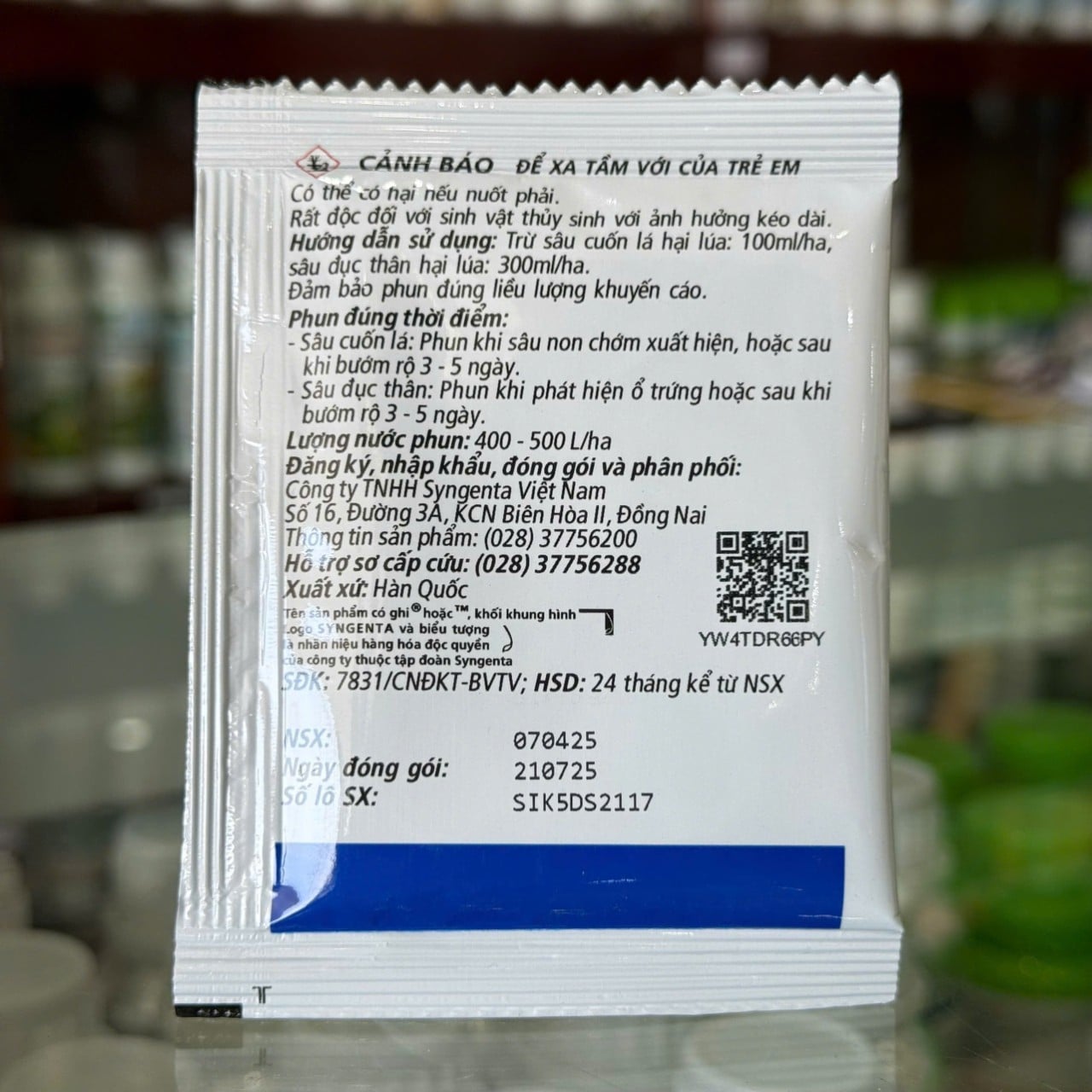 Incipio 200SC của Sygenta thể tích thực 8ml