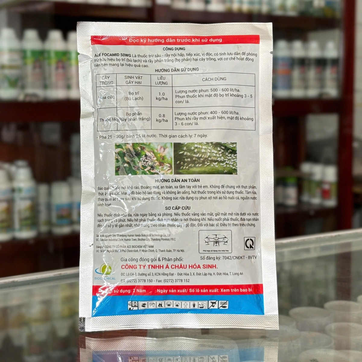 ACE FOCAMID 50WG của GLOBAL FARM gói 100g