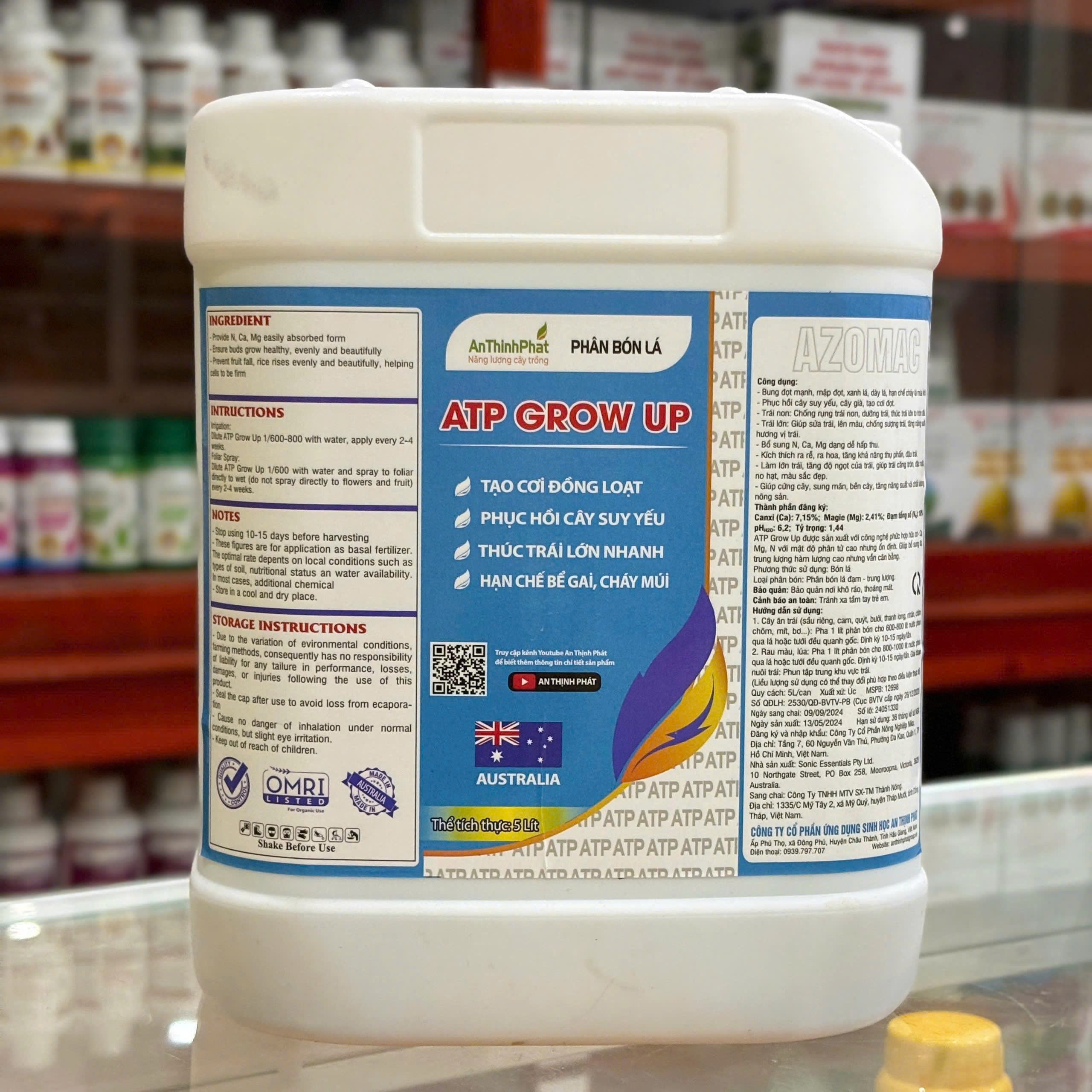 ATP GROW UP can 5 lít của An Thịnh Phát