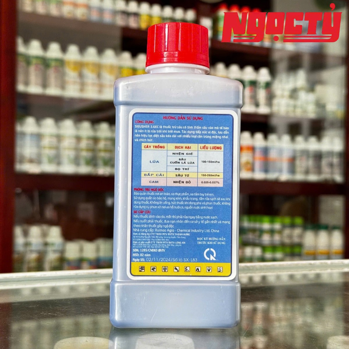 SIEUSHER 3.6EC dung tích 450ml