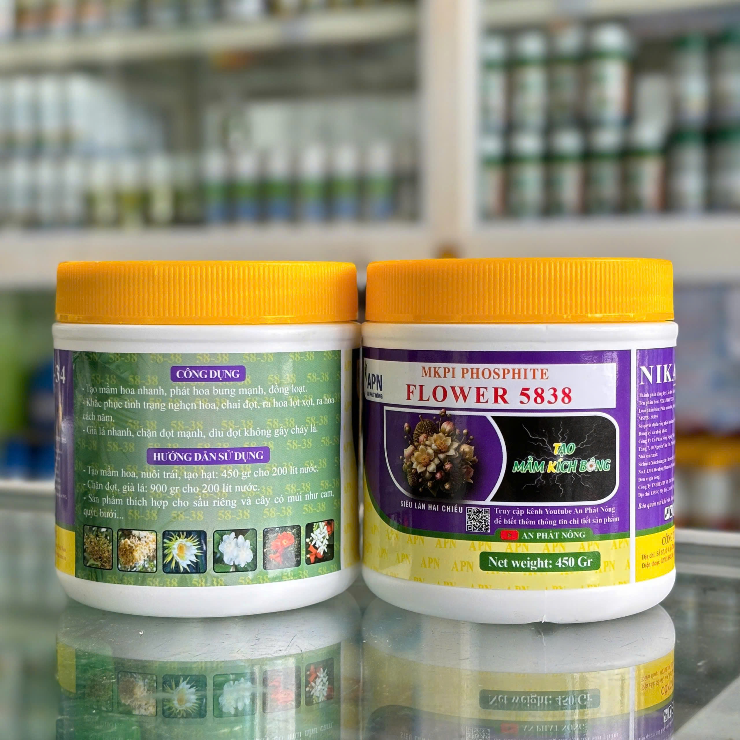 MKPI Phosphite hủ 450g của An Phát Nông