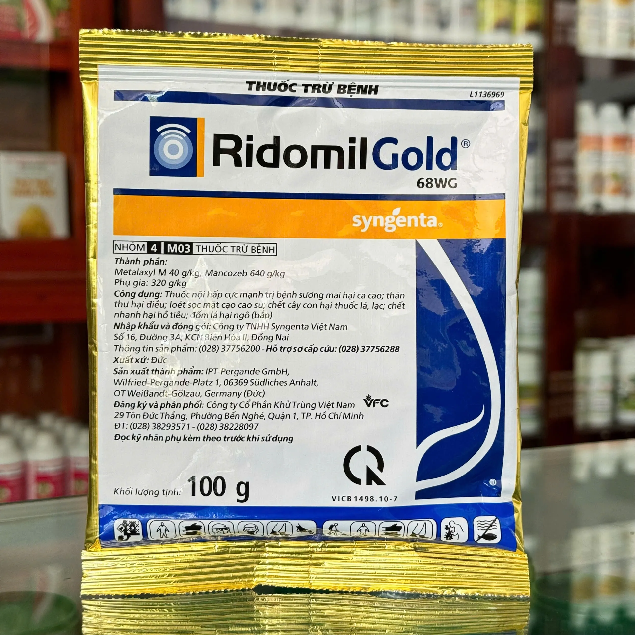 Ridomil Gold® 68WG của VFC khối lượng 100g